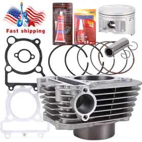 Mr-1037ym0630a-c Oumurs For Yamaha Bear Tracker 250 Atv Cylinder Piston Gasket Top End Kit 1999-2004