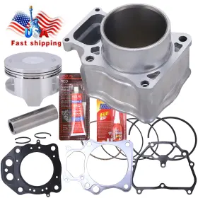 Oumurs Nika-0000104p-b Cylinder Piston Ring Gasket For Honda Trx420fa Rancher 420 4x4 2009-21 86.50 Mm