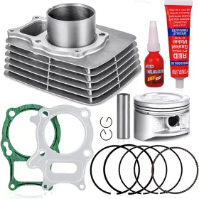 Oumurs Om-1037dh07701-3 Cylinder Piston Gasket Top End Rebuild Kit For Honda Recon 250 Trx250ex Trx250
