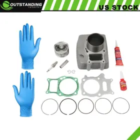 Outstanding-carparts Ou183861parts Cylinder Jug Piston Top End Kit For Honda Trx250ex 250x Recon 250 72mm Big Bore