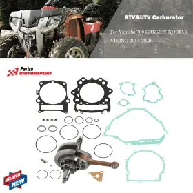 Partra Pt84406a Rear 2014-2020 For Yamaha 700 Grizzly Kodiak Viking Crankshaft Full Gasket Lh Rh