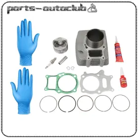 Parts-autoclub Pac183861part Cylinder Jug Piston Top End Kit For Honda Trx250ex 250x Recon 250 72mm Big Bore