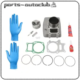 Pac183862part Parts-autoclub Big Bore 74mm Cylinder Piston Top End Kit For Honda Trx250ex 250x Recon 250 Atv