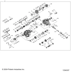 3236291 Polaris Output Gear 53t Genuine Oem Part Qty 1