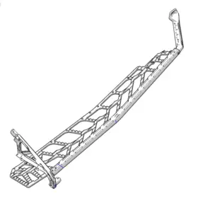 Polaris Snowmobile 5143266-804 New Oem Left Hand Mach Stgry Support Footrest