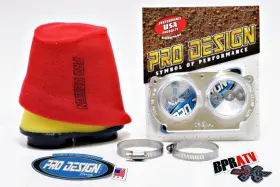 Pro Design Bpratv Yamaha Raptor 660 Yfm660r Pd205 Flow Foam Air Filter Intake Pwr Kit 660r