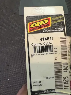 Quadboss 41-4510 2001-2005 Yamaha Raptor 660 Clutch Cable New