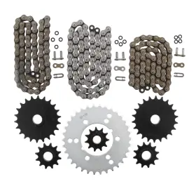 Race-driven A-52784 1990 1991 Polaris 350l Trail Boss 350 4x4 Cz Atv X-ring Chain And Sprocket Set