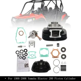 Rdb39555t Wpc105 Br9es 1988-2006 Rebuild Gasket Kit For Yamaha Blaster 200 Piston Cylinder Crank Motor