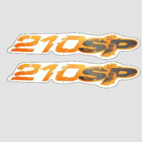 Sea-doo 219903402 Sea-doo New Oem Orange Black And White Vinyl 210 Sp Decal Pair