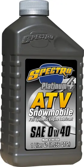 Spectro L.sp4atv04 New Platinum Atv/utv/sno Full Syn 4t Oil