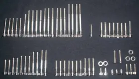 Stainlesscycle Yamyfz450 Yamaha Yfz450 Polished Stainless Engine Bolt Set Kit