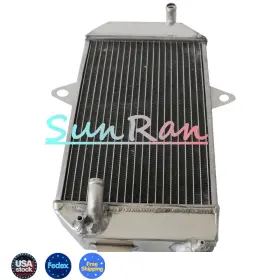 Sunran 725086695864 2 Rows All Aluminum 8 1/5 Inch W Radiator For 1987-88-2006 Yamaha Banshee 350 Yfz350