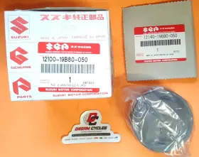 Suzuki 12100-19b80-050 Nos Genuine Kingquad Piston Kit .5mm Oversize New Oem Fast Shipping