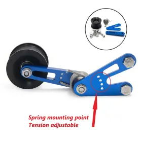 Atv-yam-dct-001-blu-fait-813 Tarazon Adjustable Chain Tensioner Footpegs Roller For Yamaha Raptor 250 Yfm250r 08-13