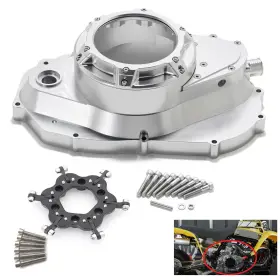 Tarazon Zh-atv-000004-sil-mr-95 Aluminum Cnc Lock Up Clutch Cover Finger Screws Kit For Yamaha Banshee 350 87-06