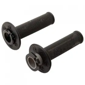 Torc1 Racing 4650-0202 Defy Lock On Diamond Kev-tec Mx Grips Black For Atv/utv