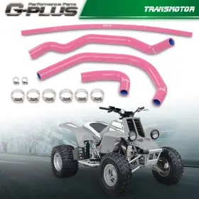 Transmotor2013 Trans0409-113 Pink Upgrade Silicone Radiator Hose Kit Fit For 1987-2006 Yamaha Yfz350 Banshee