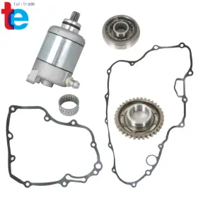 Turitrade L4185q Starter And Clutch Driven Gear Set For Honda Trx450er 2006-2014