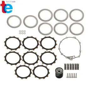 Turitrade Tr82964 Complete Clutch Kit Heavy Duty Springs And Gasket For Yamaha Yzf R6 R6s 2003-2009