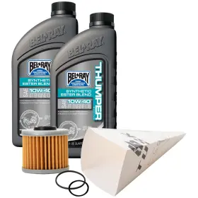 Tusk 152-986-0484398a-074468 4-stroke Oil Change Kit Bel-ray Thumper Synthetic 10w-50 For Honda Crf450r