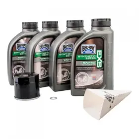 Tusk 1529860071 4-stroke Oil Change Kit Bel-ray Exs Full Synthetic Ester 10w-50