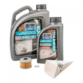 1529860101 Tusk 4-stroke Oil Change Kit Bel-ray Exp Synthetic Blend 10w-30