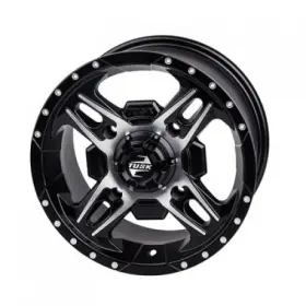 Tusk 185-277-0011 4/137 Beartooth Wheel 14x7 4.0 3.0 Machined/black