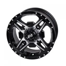 Tusk 185-277-0012 4/156 Beartooth Wheel 14x7 4.0 3.0 Machined/black