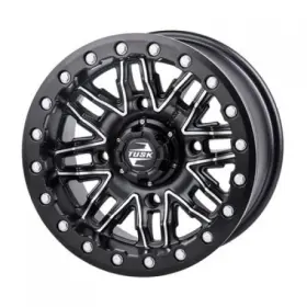 Tusk 185-278-0010 4/156 Nebo Beadlock Wheel 14x7 4.0 3.0 Machined/black