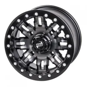 185-279-0010 Tusk 4/156 Teton Beadlock Wheel 14x7 4.0 3.0 Gun Metal/black 185-279-0010 Tusk 4/156 Teton Beadlock Wheel 14x7 4.0 3.0 Gun Metal/black