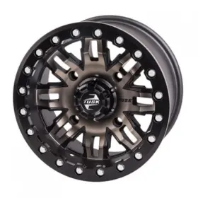 Tusk 185-279-0016 4/156 Teton Beadlock Wheel 14x7 4.0 3.0 Smoke/black
