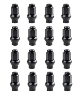 Tusk 188-480-0001 Extended Shaft Tapered Lug Nut 10x1.25mm Thread Pitch 14mm Head Blk 16 Pcs