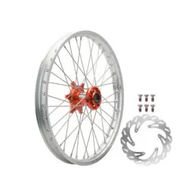 Tusk 1933590026 Impact Complete Front Wheel Package 21 X 1.60 Silver Rim/silver