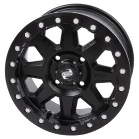 201-207-00135d00-fdc4e7 Tusk 4/137 Uinta Beadlock Wheel 15x7 5.0 2.0 Matte Blk