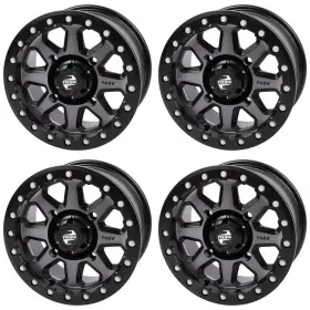 201-207-00275bde-c02777-4x Tusk 4 Pack 4/137 Uinta Beadlock Wheel 15x7 4.0 3.0 Gunmetal/black For