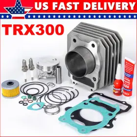 Twom A037hd17606zb For 1988-00 Honda Fourtrax 300 Trx300 Cylinder Piston Gasket Top End Rebuild Kit