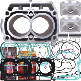 Twom Aooo37paoo25oo1zb Cylinder Piston Top And Bottom Gaskets Kit Set For Polaris Rzr Sportsman 800 Efi