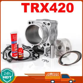 Twom Mallaooo37hd157ooo6zb Cylinder Piston Gasket Top End Rebuild Kit Fit For Honda Rancher Trx420 2007-18
