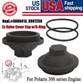 Tyronexisq 3086413 2pcs For 2001-2002 Polaris Magnum 325 4x4 Valve Cover Cap And O-ring 2000