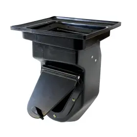 United Pacific 110239 Fresh Air Vent Box Driver Side Plastic Black Ford Each