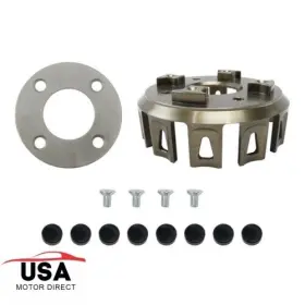 Usmotor Ot00898 New Silver Cushions Clutch Basket Fits Yamaha Banshee 7 Or 8 Plate
