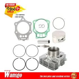 Wansgo 13111-hn0-a00 For Honda Foreman 450 Top End Rebuild Kit Cylinder Piston Gaskets 98-04