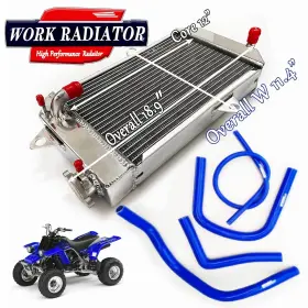 Pipe-023 Work Radiator&blue Hose Fit Yamaha Banshee 350 Yfz 1987-2006 2000 2002 2003 2004