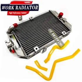 Work Radiator&pipe-077 Radiator&yellow Hose Fit Yamaha Raptor 660 R Yfm660r 2001-2005 2002 2003 2004 05
