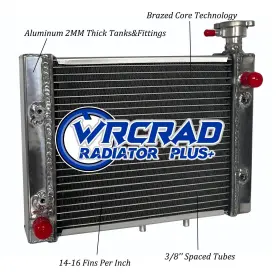 Wrcrad 212y-1-us Aluminum Radiator For 2007-2014 2009 2008 Can-am Outlander 500 650 800 800r Max
