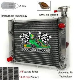 Wrcrad 330/400 4 Aluminum Radiator For 2006-2008 Can-am Outlander Max/std