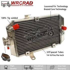 Wrcrad 660r Aluminum Radiator Fit 2001-2005 2002 2003 2004 Yamaha Raptor 660r Yfm 660 R