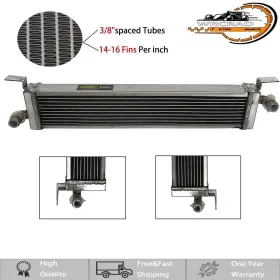 Wrcrad Aa002 2-row Radiator For 1997 Kitfox With Rotax 532/582 618/670 2 Stroke Engine Aluminum