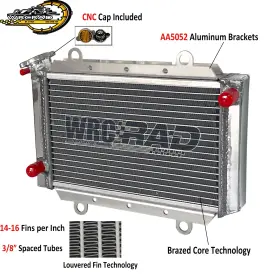 Bb5-e2461-00-00 Wrcrad Aluminum Radiator For 2018-2025 Yamaha Kodiak 450 Yfm450 Yfm